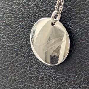 Monogram (M) Charm with 9" Chain